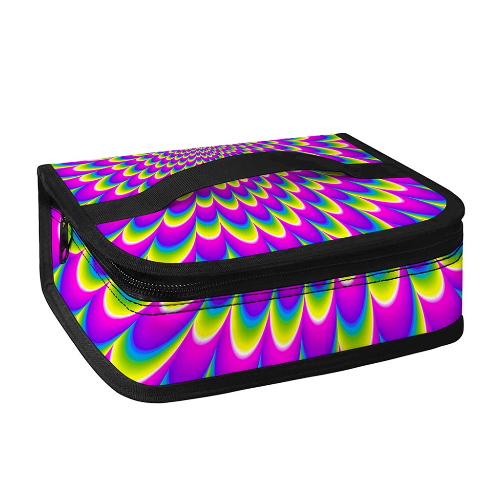 Green Wave Moving Optical Illusion Small Lunch Bag