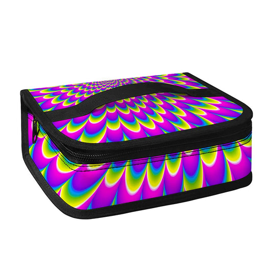Green Wave Moving Optical Illusion Small Lunch Bag