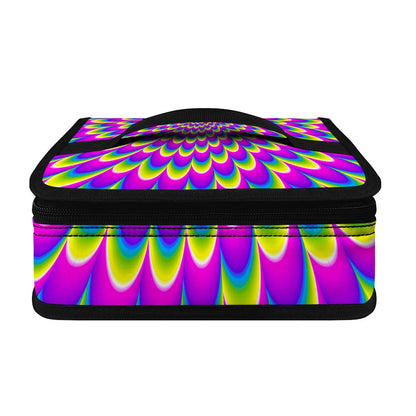 Green Wave Moving Optical Illusion Small Lunch Bag
