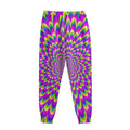 Green Wave Moving Optical Illusion Sweatpants