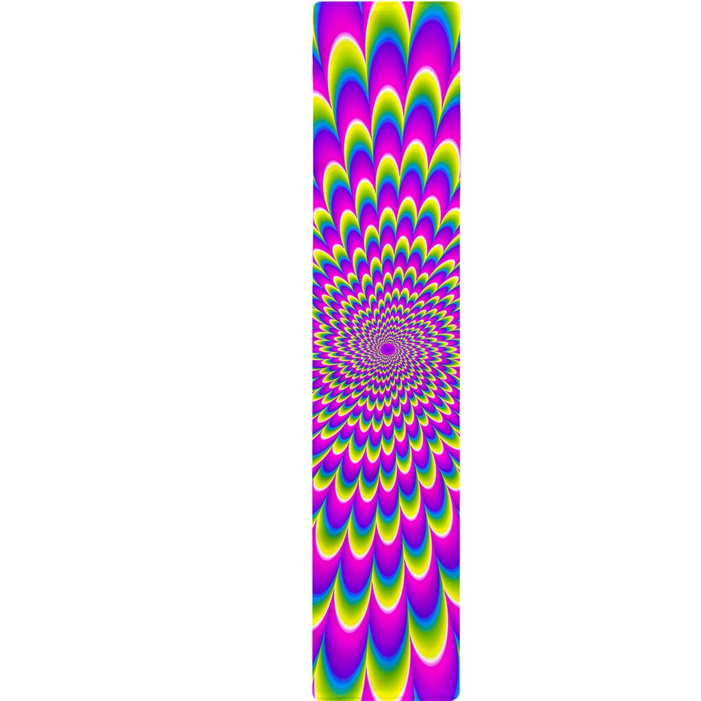 Green Wave Moving Optical Illusion Table Runner