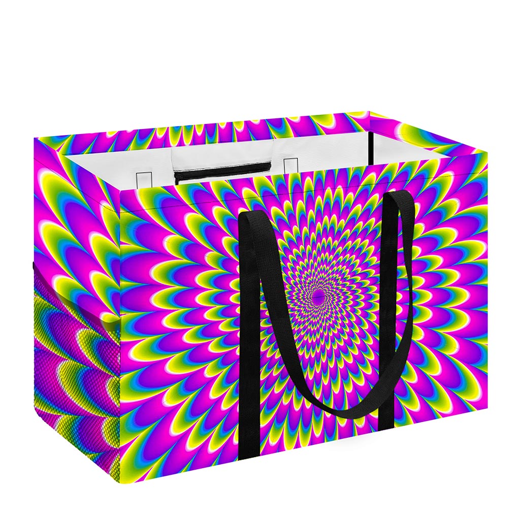 Green Wave Moving Optical Illusion Utility Tote Bag