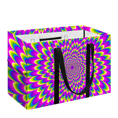 Green Wave Moving Optical Illusion Utility Tote Bag