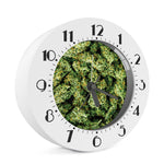 Green Weed Print Alarm Clock