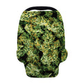 Green Weed Print Baby Seat Cover