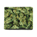 Green Weed Print Bifold Wallet