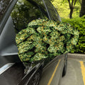 Green Weed Print Car Side Mirror Covers