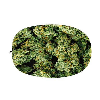Green Weed Print Car Side Mirror Covers