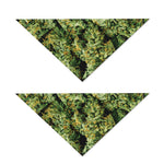 Green Weed Print Dog Bandana