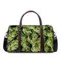 Green Weed Print Duffel Bag