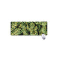 Green Weed Print Extended Mouse Pad