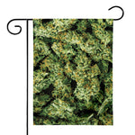 Green Weed Print House Flag