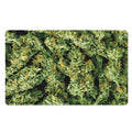 Green Weed Print Polyester Doormat
