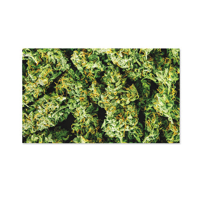Green Weed Print Polyester Flag