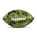 Green Weed Print Rugby Ball