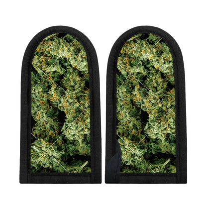 Green Weed Print Skillet Handle Cover