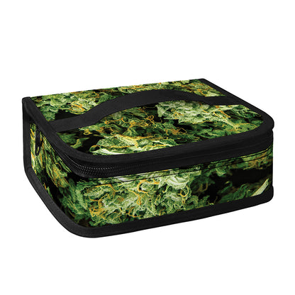 Green Weed Print Small Lunch Bag
