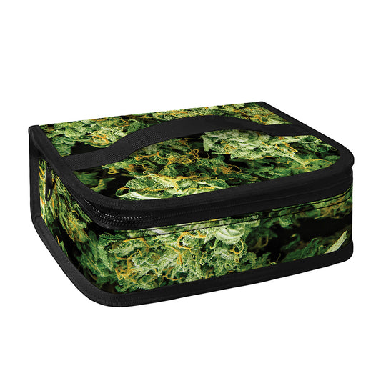 Green Weed Print Small Lunch Bag