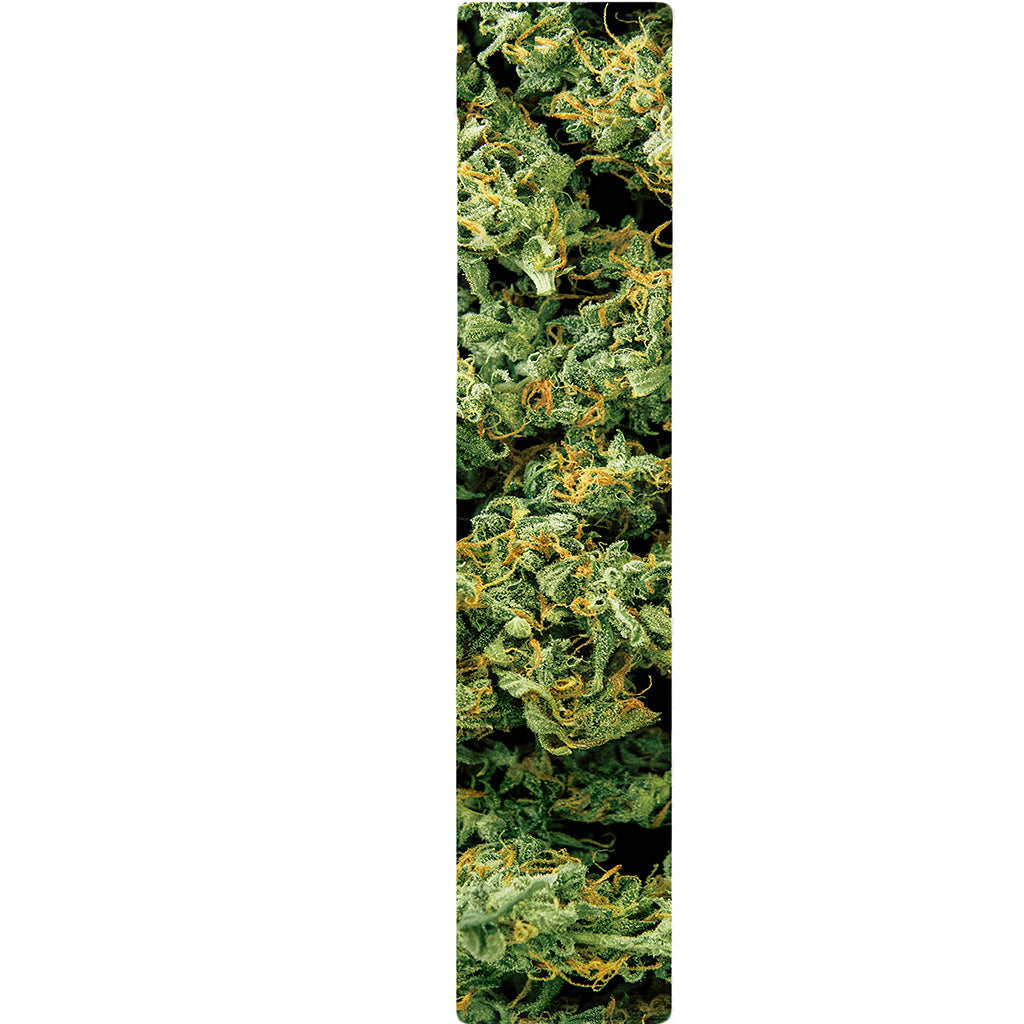 Green Weed Print Table Runner