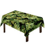 Green Weed Print Tablecloth