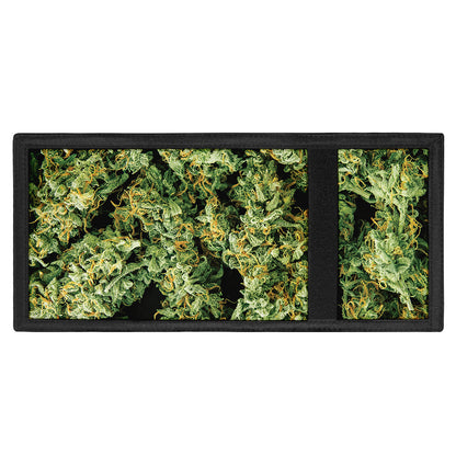 Green Weed Print Trifold Wallet