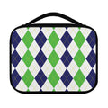 Green White And Navy Argyle Print Classic Bible Case