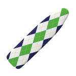 Green White And Navy Argyle Print Ironing Board Cover