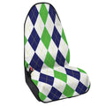 Green White And Navy Argyle Print Waterproof Car Seat Cover
