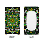 Green White Dot Mandala Print Changing Pad Cover