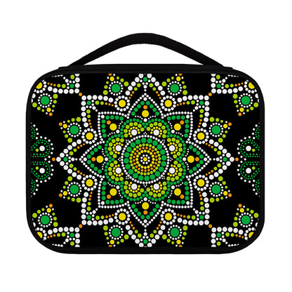 Green White Dot Mandala Print Classic Bible Case