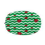 Green Zigzag Ladybird Pattern Print Car Side Mirror Covers
