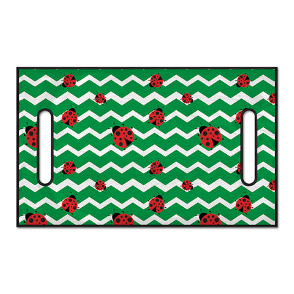 Green Zigzag Ladybird Pattern Print Golf Cart Seat Cover