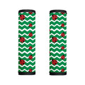 Green Zigzag Ladybird Pattern Print Handle Covers