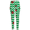 Green Zigzag Ladybird Pattern Print High-Waisted Pocket Leggings