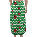 Green Zigzag Ladybird Pattern Print Lantern Pants