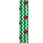 Green Zigzag Ladybird Pattern Print Table Runner