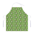 Green Zombie Pattern Print Adjustable Apron