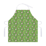 Green Zombie Pattern Print Adjustable Apron