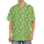 Green Zombie Pattern Print Aloha Shirt