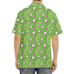 Green Zombie Pattern Print Aloha Shirt