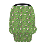 Green Zombie Pattern Print Baby Seat Cover