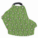 Green Zombie Pattern Print Baby Seat Cover