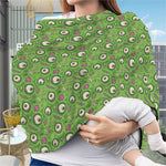 Green Zombie Pattern Print Baby Seat Cover