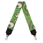 Green Zombie Pattern Print Bag Strap