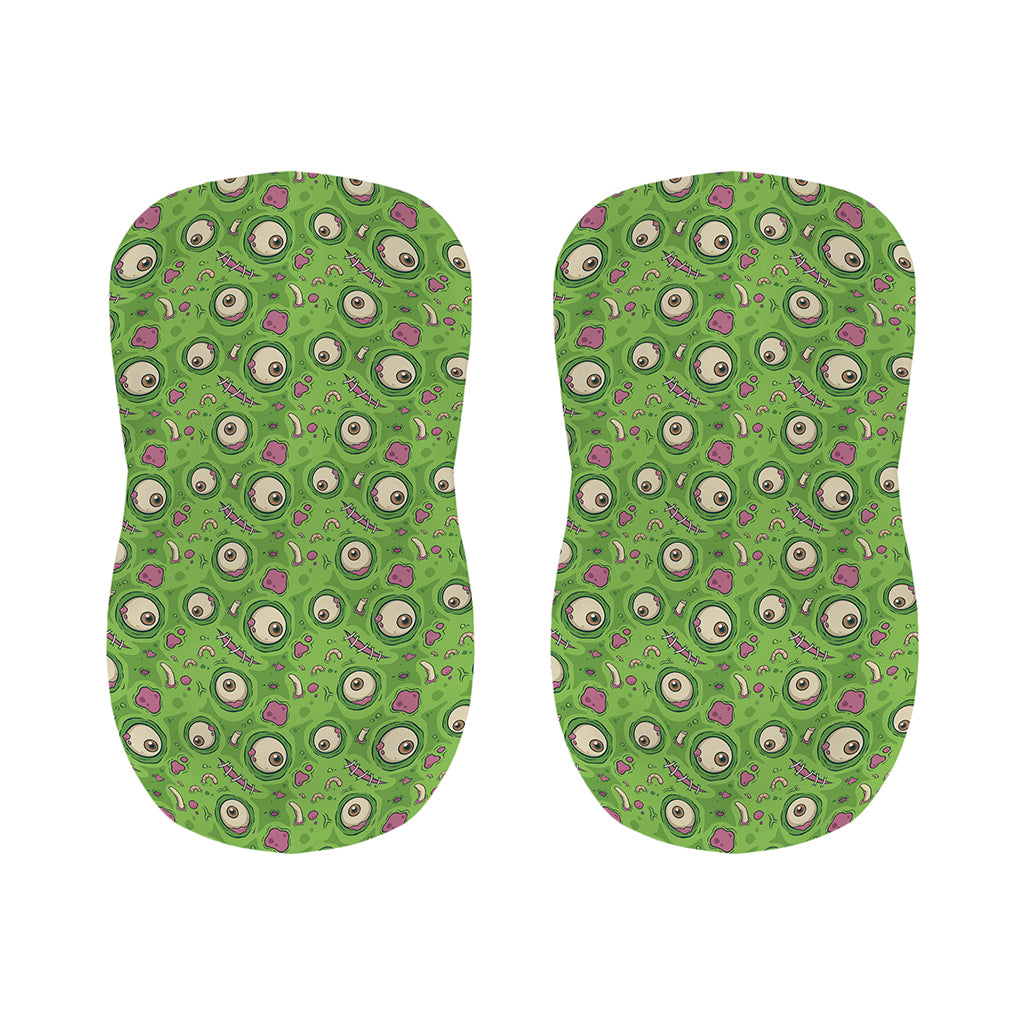 Green Zombie Pattern Print Bar Stool Covers