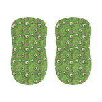 Green Zombie Pattern Print Bar Stool Covers