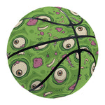 Green Zombie Pattern Print Basketball