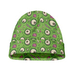 Green Zombie Pattern Print Beanie