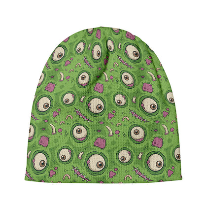 Green Zombie Pattern Print Beanie