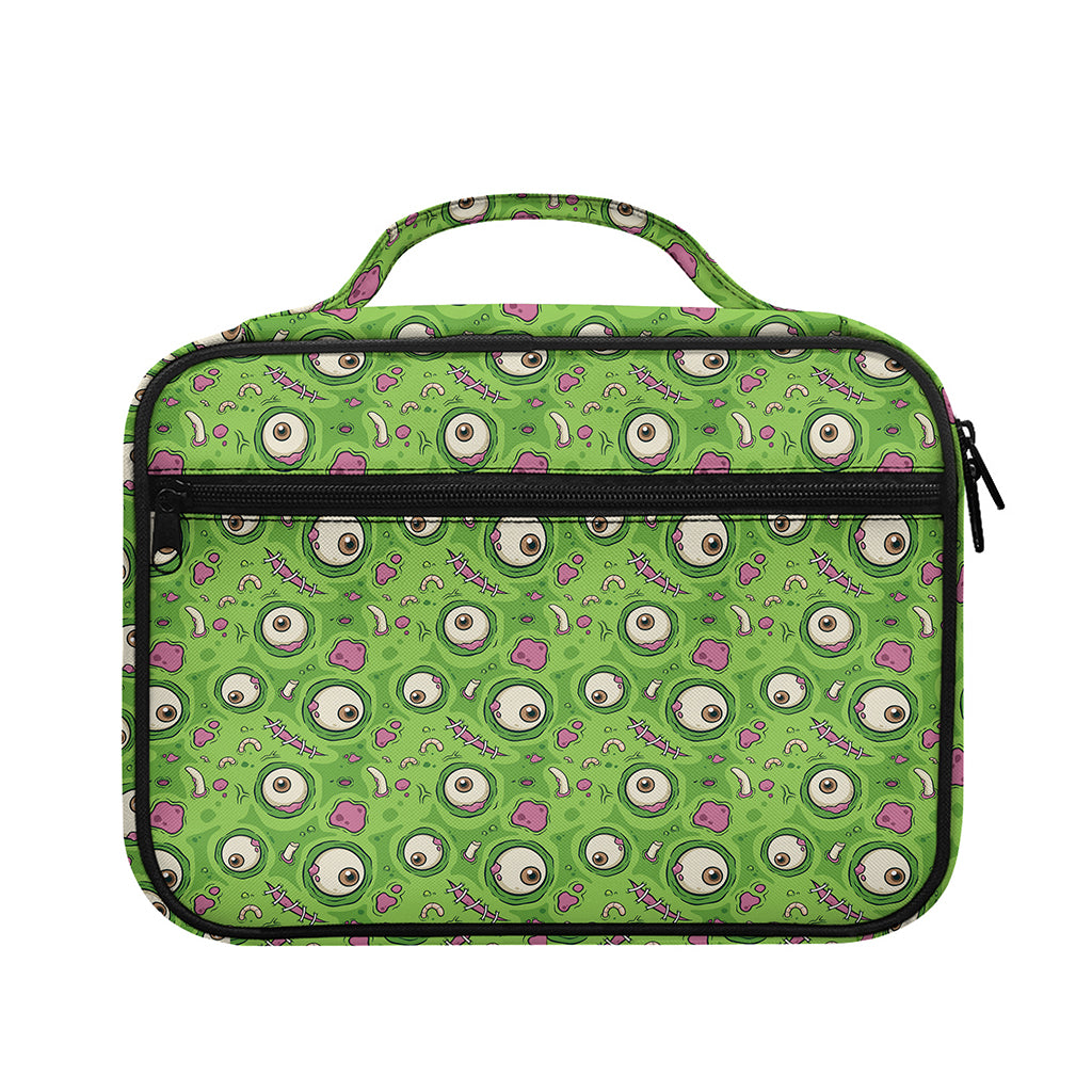 Green Zombie Pattern Print Briefcase Bible Bag